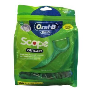 Oral-B Glide Micro-Textured Floss Picks, Scope Outlast, 300 ct